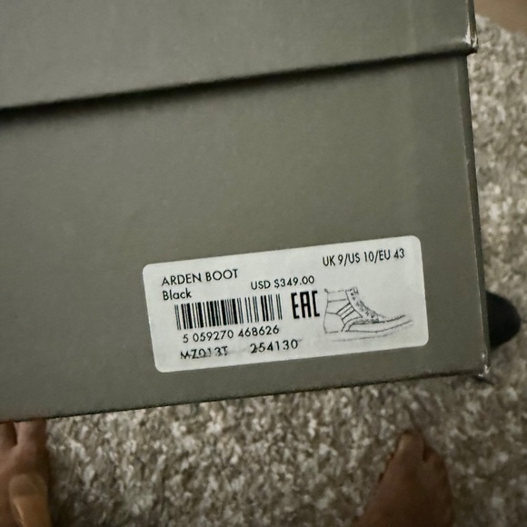 Allsaints men boots size us 10. - Picture 8 of 8